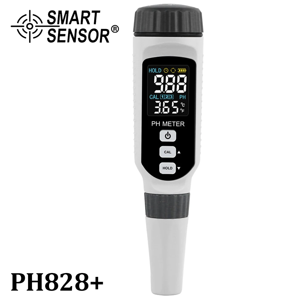 PH828 Pero Tip PH Detektor Visoko Natančnost Industrijske Vode PH PH Kakovosti Vode Analyzer Barvni Zaslon Polnjenje