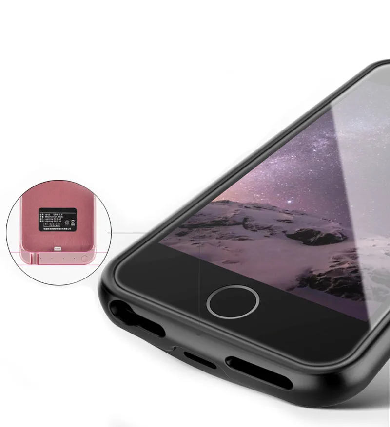 Polnilnik za baterijo velja Za iPhone SE 5SE 5 5S Moči Banke Polnjenje Powerbank Primeru Za iPhone 5 6 7 8 X XS Max XR Baterije, Ohišje+Audio