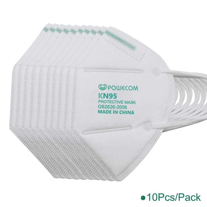 POWECOM Večkratno uporabo Masko Filter KN95 Respirator Maske 95% filtracijo Varnost PM2.5 Masko Za Prah Usta Žarilna Masko Za Odrasle, Otroci