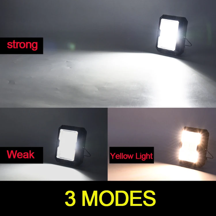 Prenosni COB+SMD Svetla LED Iskalnim Polnjenja prek kabla USB Kampiranje Sili Sončne Pozornosti Dela, Vzdrževanje Luč, Svetilka