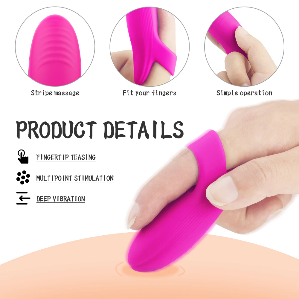 Prst Vibrator Klitorisa in G-spot Stimulator Massager Vibrator Vodotesen Prst Klitoris Vibrator Sex Igrače za Ženske Odraslih Izdelki