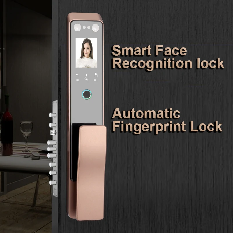 Realhelp Inteligentni Zaklepanje Vrat za stanovanjske in Domačo uporabo 3D Ir Prepoznavanje obrazov Smart Smart Dlani, vene Obraz Zaklepanje