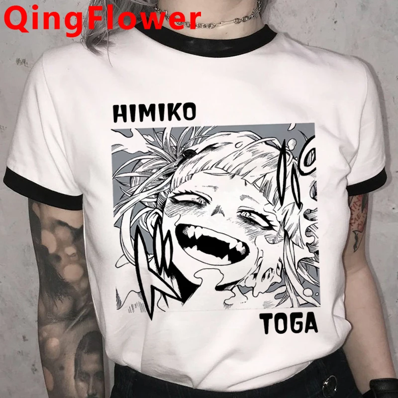 Senpai Himiko skorpion, no toga Smešno Risanka Majica s kratkimi rokavi Ženske Grafični Ullzang Modni T-shirt Hentai Waifu Anime Tshirt Hip Hop Top Tees Ženski