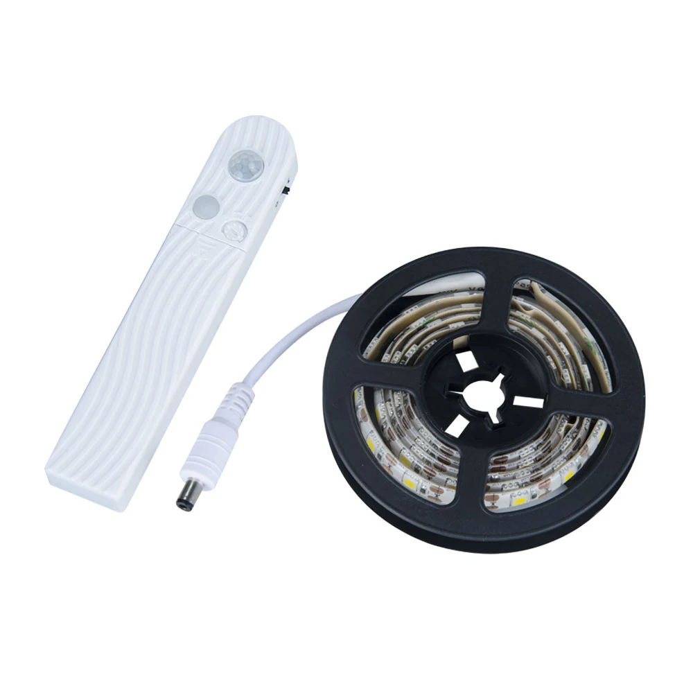 Senzor gibanja LED Trak Svetlobe Nepremočljiva Baterije PIR 5050SMD Ir 3m Posteljo Stopnice, Kuhinjski Omari Telo Led Trak Trak Ledstrip