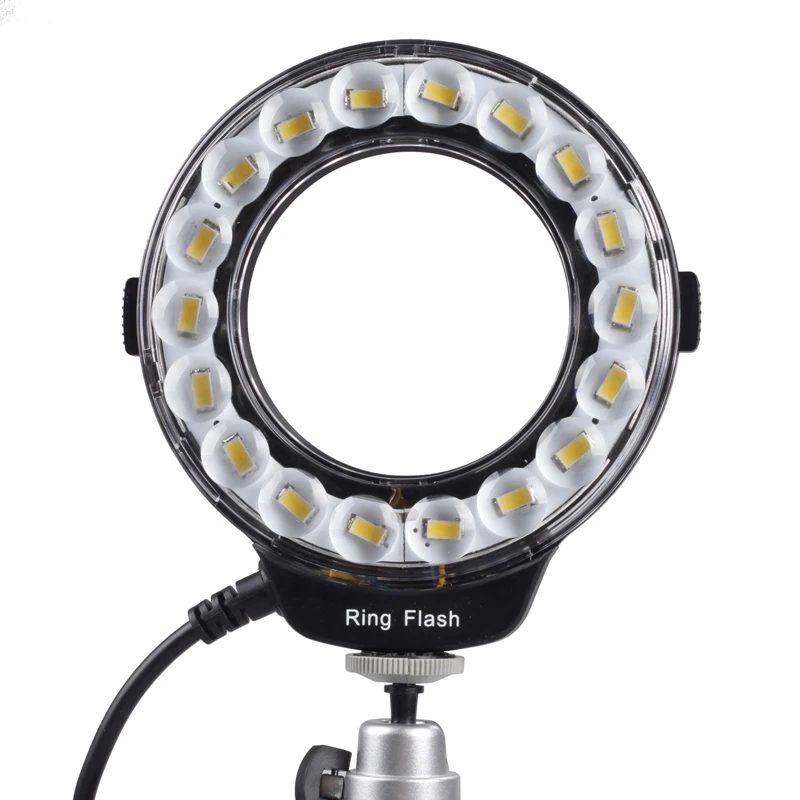 Spash RF-600E LED Bliskavica Makro obročna Bliskavica Speedlite za Fotoaparat Sony Flash 18pcs SMD LED Video Luč z 8pcs Adapter Ring