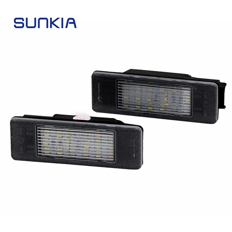 SUNKIA 2Pcs/polje brez Napak LED Številka Licence Ploščo Luč za Benz Sprinter(W906)/VITO(W639)/Viano(W639) 18# 6000K Bela Žetonov