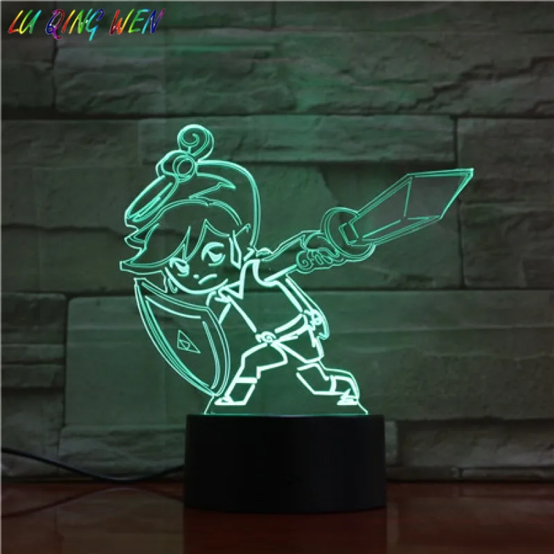The Legend of Zelda Slika otroška Nočna Lučka LED Touch Senzor Spusti Ladje, Spalnica Dekorativne Svetilke Holiday Gift Noč Lučka USB