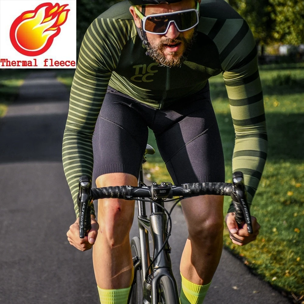 Ticcc Zimsko Termalno Runo Kolesarski Dres Unisex 2021 MTB Ekipa Dirka long sleeve jersey Invierno Maillot ciclismo de manga larga