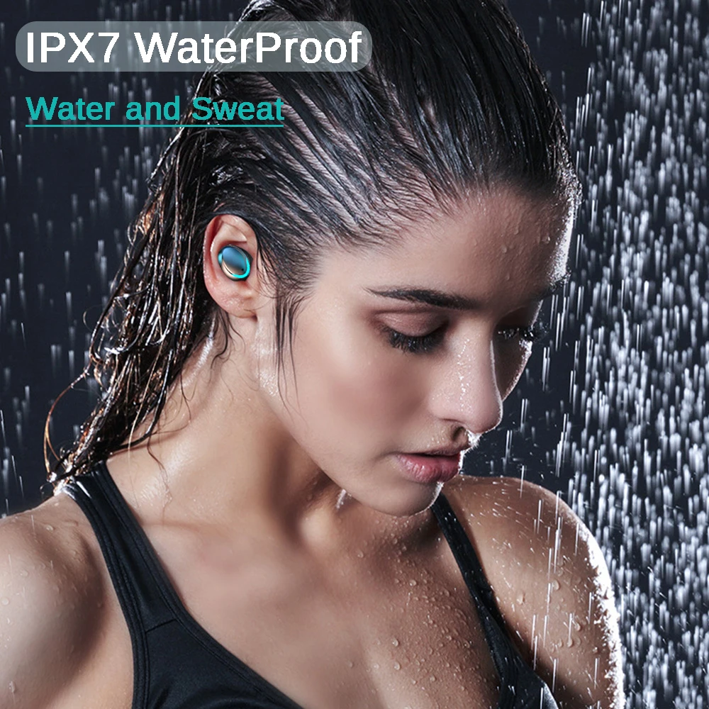 TWS F9 Brezžične Slušalke Bluetooth 5.0 Mini Smart Touch Šport Čepkov LED Zaslon Z 1200mAh Za iphone in android