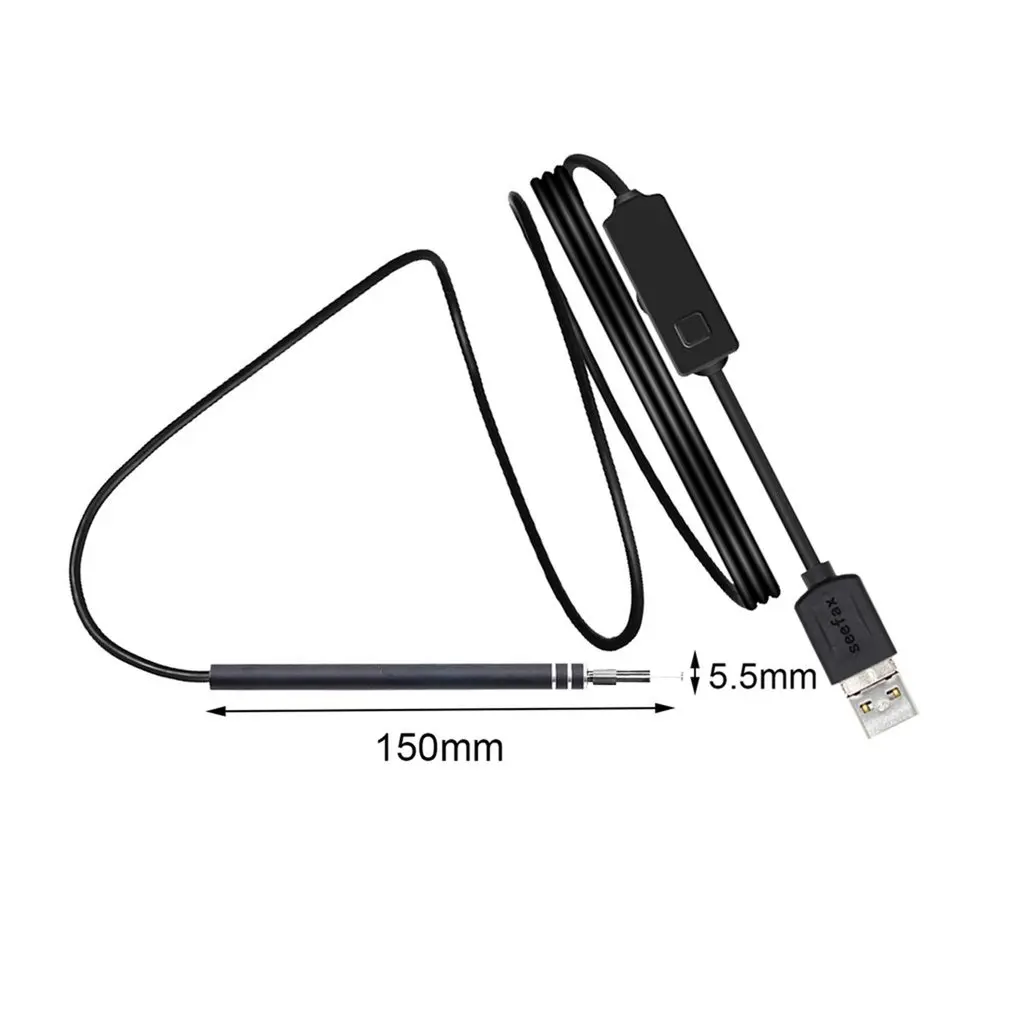 Uho Čiščenje Endoskop USB Uho Čiščenje Endoskop HD Visual Uho Žlico Večnamensko Earpick Z Mini Kamero Uho Orodje za Čiščenje