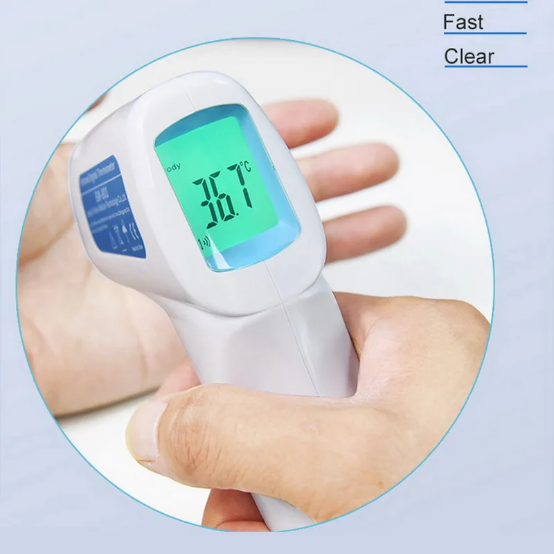 Večfunkcijsko Infrardeči Termometer brezkontaktno Čelo Termometer s povišano telesno temperaturo Alarm Pomnilniško Funkcijo za otroško Odraslih Predmetov