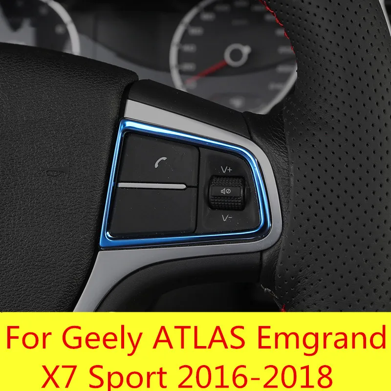 Volan Bleščica dekoracijo Obliž Svetel trak Notranjost Avtomobila pribor Za Geely ATLAS Emgrand X7 Šport 2016-2018