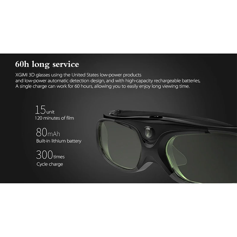 VROČE-4 KOS Aktivnega Zaklopa 3D Očala za DLP Povezavo Združljiv 96-144HZ z Optama /Acer/BenQ /ViewSonic/XGIMI DLP Projektorji Povezava
