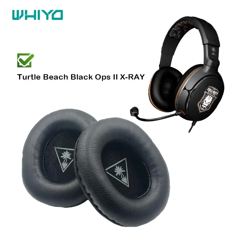 Whiyo 1 Par Zamenjava Earpads za Turtle Beach Black Ops II X-RAY Slušalke Slušalke Rokav Uho Pad Blazine Pokrov Skodelice