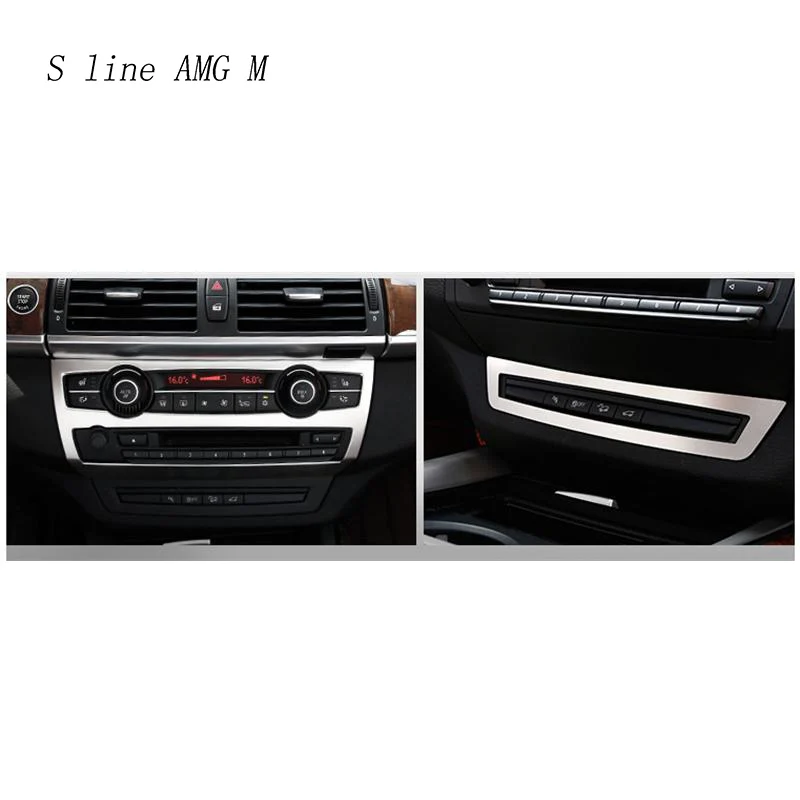 Za BMW X5 X6 E70 E71 Notranje Trim klimatska naprava CD Nadzorna Plošča Avto Styling Nalepke Zajema dekoracijo auto dodatki