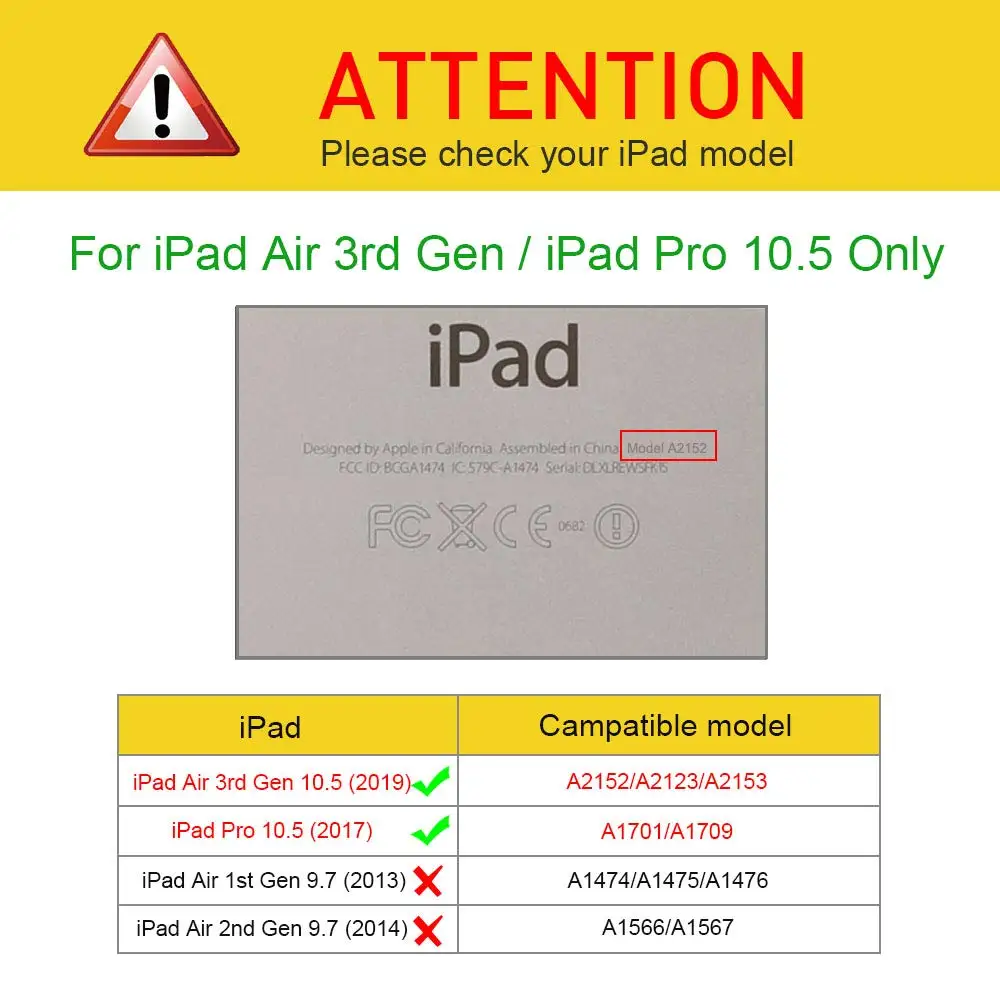 Za iPad Zraka 3 Primeru, 2019, Ultra Slim Stoji Zaščitni Lupini z Auto Wake/Spanja za iPad Pro 10.5 Primeru 2017