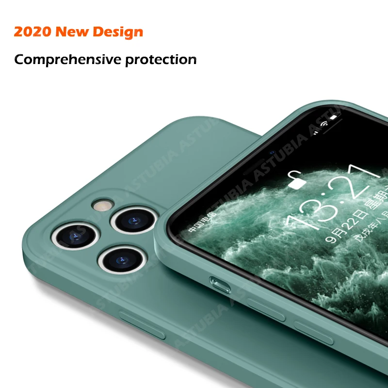 Za IPhone 11 Pro Max 12 Novih Tekoče Silikona Primeru Telefon Telefon Kritje za IPhone XR XS Max X 7 8 6S Plus SE 2 2020 Primeru Zajema