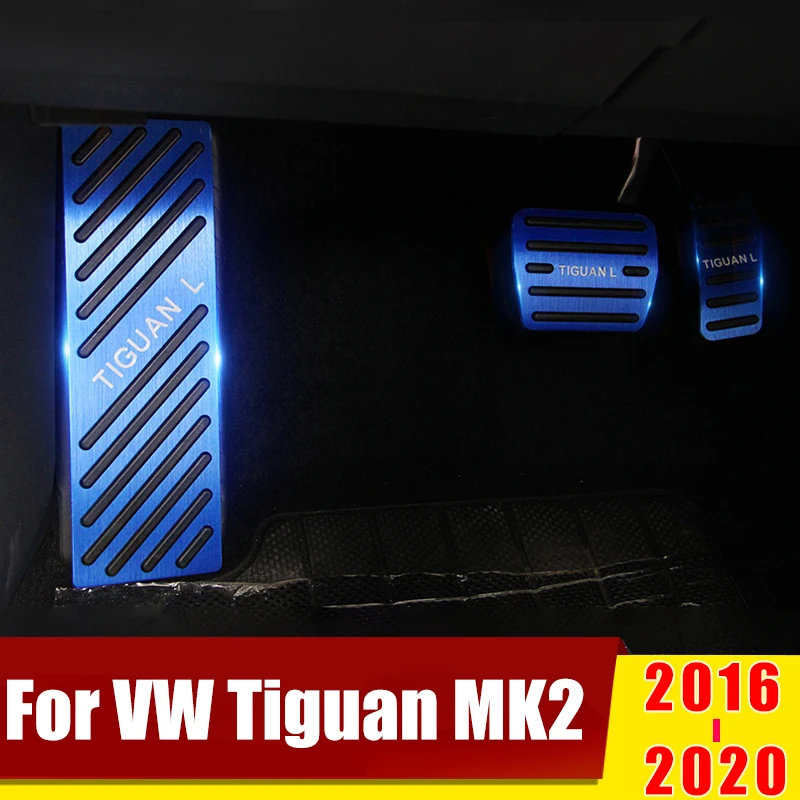 Za Volkswagen VW Tiguan MK2 2016 2017 2018 2019 2020 Aluminija Avto Pedal za Plin Zavore Noge Pedala Pad Zajema Dodatki