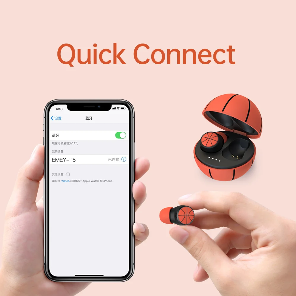 Za xiaomi/Huawei TWS Bluetooth Otroci Slušalke Brezžične Šport V Uho Bas Stereo Nepremočljiva Čepkov Glasbo, Slušalke Za Pametne telefone